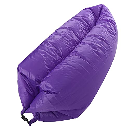 Inflatable Lounger, Foldable Air Lounger Sofa for Outdoor Waterproof Blow up Chair Lightweight Beach Lounger with Handle for Camping, Hiking, Travel