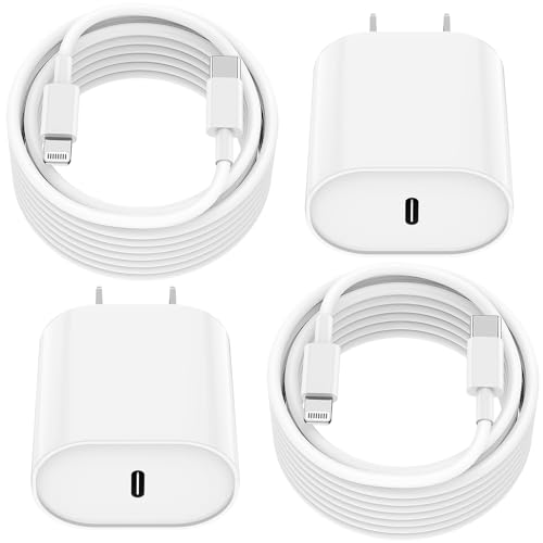 Image of Essri Phone Charger Fast Charging 10 FT,2-Pack 20W PD USB C Block with iPhone 14 13 Charger Cable 10 Foot, Compatible with iPhone 14 Pro 13 Pro Max 12 11 Pro Mini