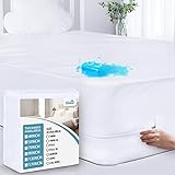 Biloban Box Spring Cover (4/5/7/9/13/17Inches) Full, Low Profile Waterproof Mattress Protector Fit...