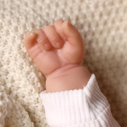 BABESIDE Realistische Reborn Baby Puppen - 20 Zoll Süßes Lächeln Lebensechte Neugeborene - Puppe Mädchen Öffne Deine Blauen Augen für Kinder ab 3 Jahren – Bild 7