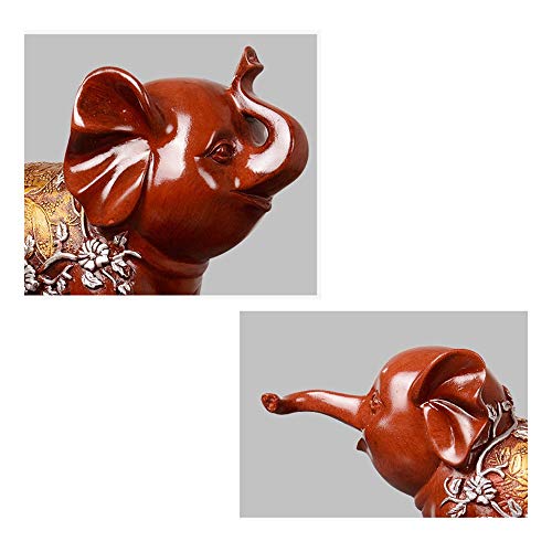 3 éléphants résine CNCNSH objet déco salon rouge