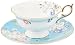 Wedgwood 40024024 Wonderlust Teacup & Saucer Set Apple Blossom, 2 Piece