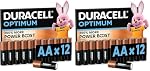 Duracell – Duracell Optimum Batterien AA, 12 Stück, bis zu 200% zusätzl