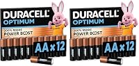 Duracell Optimum Batterien AA, 12 Stück, bis zu 200% zusätzliche Lebensdauer oder extra Power (Packung mit 2) – Ansicht 1