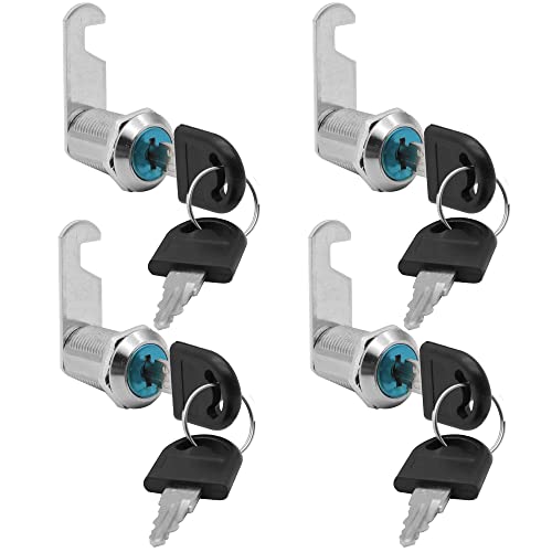 KtbeYTi 4 Piezas 30 mm Cerradura Buzon, Cerradura de seguridad para buzón, para Armarios Buzones Cajas de Herramientas Cerradura