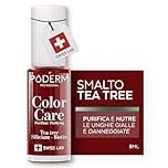 PODERM Smalto Antimicotico per Unghie - Rosso Allure – 8 ml | Antifungino con Tea Tree, Silicio & Biotina | Rinforza, Ripara & Copre le Unghie Gialle e Danneggiate | Creato da una Podologa in Svizzera