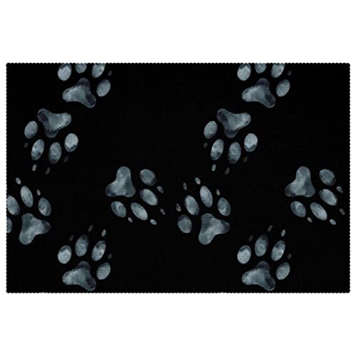 Sets de table antidérapants lavables motif chien, protection thermique de table - 2