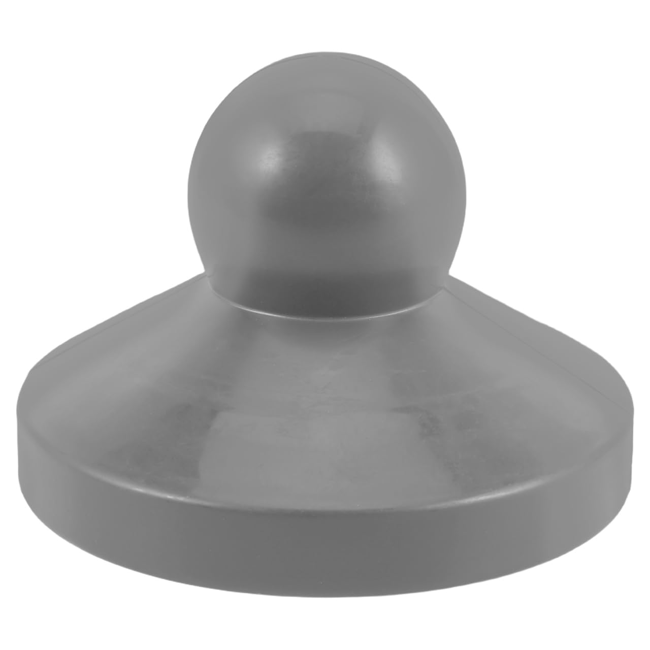 Amosfun Outdoor Parasol Replacement Cap Silver Plastic Top Cover for Patio Shade, Pole Protector Finial, Garden Beach Camping Repair Accessory for Sun Shelter Maintenance