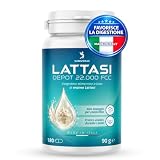Lattasi Compresse 22000 FCC Depot, 180 Compresse da 500 mg Integratore Alimentare con Enzima Lattasi per Intolleranza al Lattosio Alto Dosaggio Pratiche da Assumere Prima o Dopo i Pasti Made in Italy