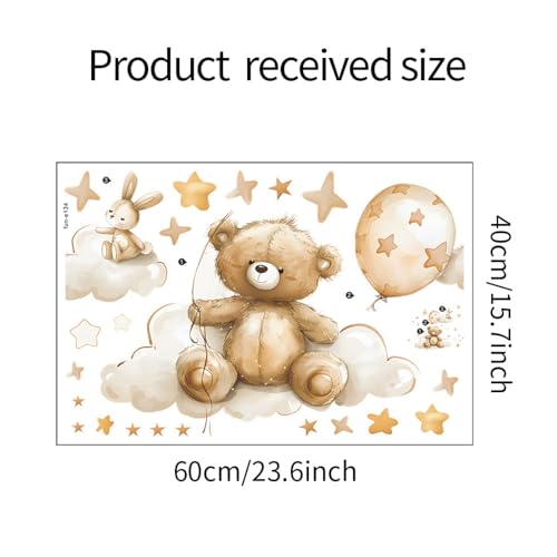 Vinilo decorativo infantil con animales, removible y resistente al agua miniatura 2