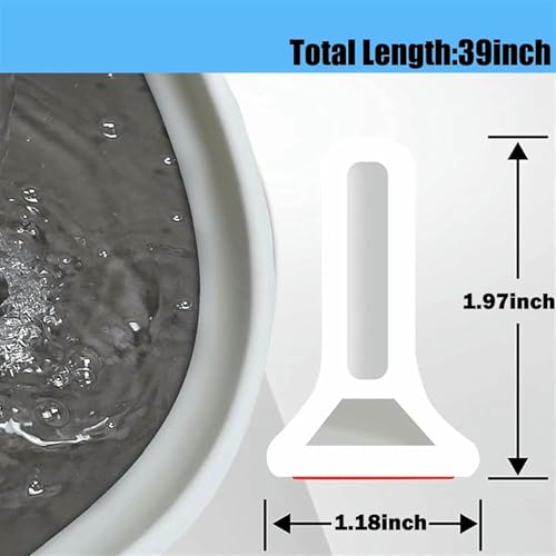 Barrière d'arrêt d'eau de douche en silicone haute densité de 39 pouces