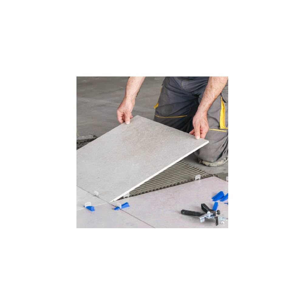 DIAMWOOD - Kit Pose Carrelage 301 Pcs - 100 Croisillons Autonivelants 3 mm + 100 Cales + 1 Pince Réglable + 100 Bagues Protection - Nivellement Rapide et Précis