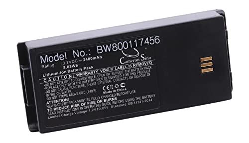 vhbw batteria compatibile con Thuraya XT Dual smartphone cellulare satellitari (2400mAh, 3,7V, Li-Ion)