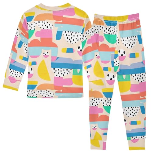 Joisal Banana Monkey Cartoon 18 Months Fall Pajamas 2 Piece Pj Sets Long Sleeve2