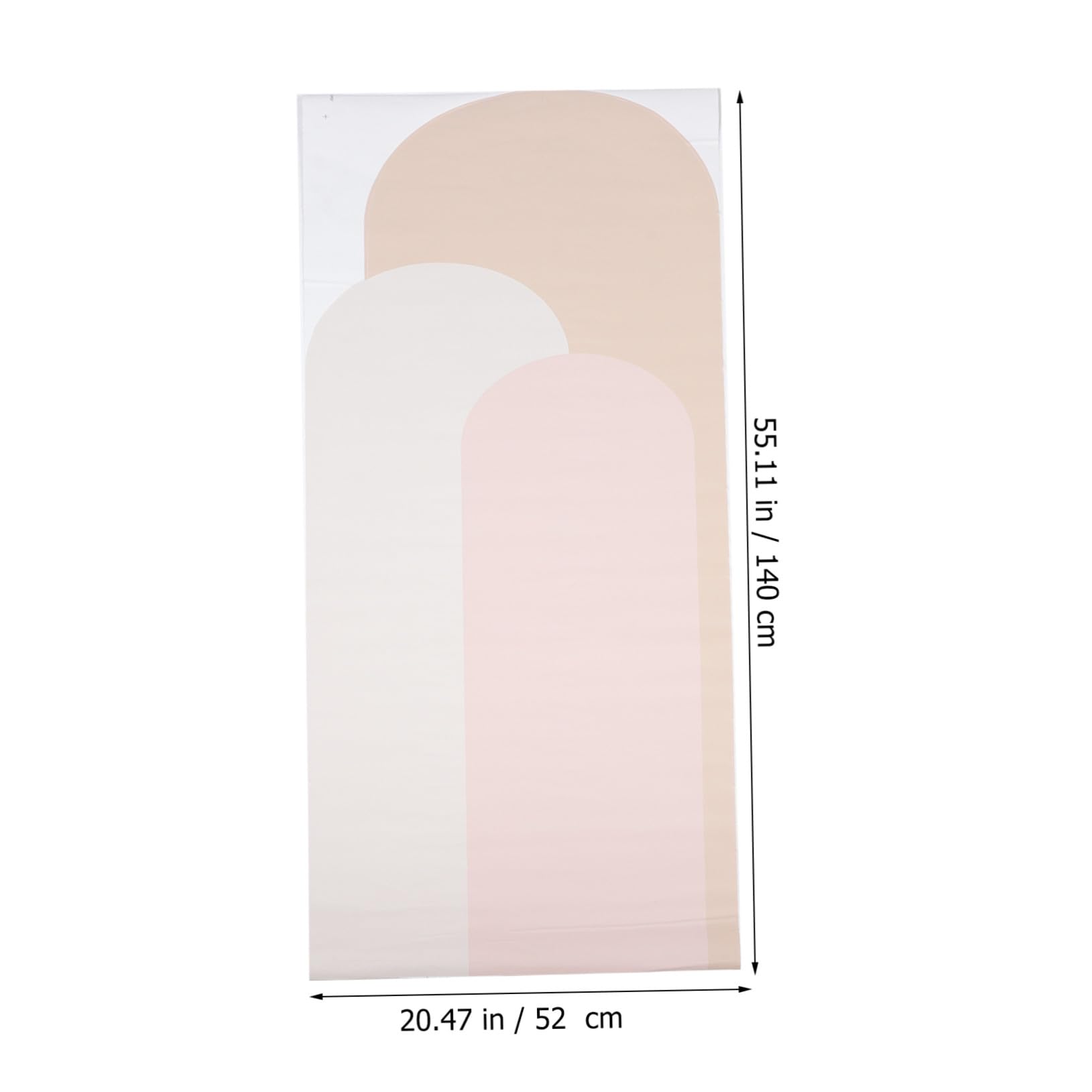 Sewroro 2 Piezas de Adhesivos Decorativos para Pared Diseño Geométrico Bohemio en Forma de Curva, Material Pvc, Instalación Rápida para Decorar Habitaciones y Dormitorios