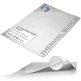 Second Skin Thermal Block Automotive Heat Shield - 1 Sheet 12” x 24” | Peel & Stick Reflective Radiant Heat Barrier with Aluminum & PET Fibers for Firewall, Under Hood & Exhaust Areas | Made in USA