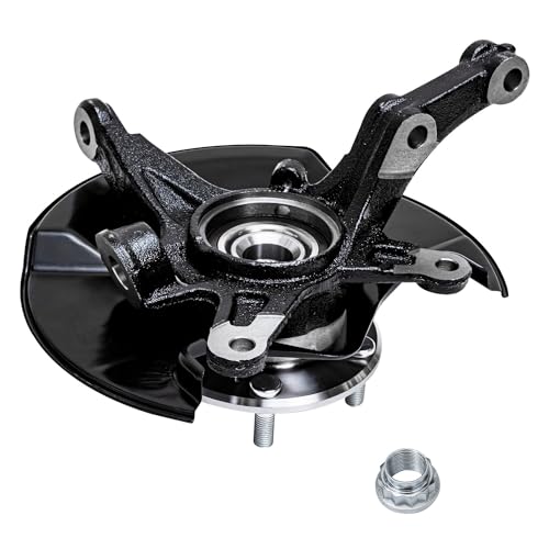 Image of Detroit Axle - Front Steering Knuckles w /Hubs + Quick Struts w /Coil Spring Assembly Sway Bars Replacement for 2006-2011 Honda Civic 1.8L Coupe