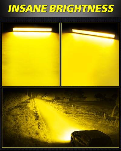 Image of 30 Inch Amber LED Light Bar 230W Combo Quad Row Off Road Light