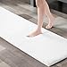 Madison Park Signature Marshmallow Quick Dry Non-Slip Absorbent Ultra Soft Bath Mat Bathroom Rugs, 24X72" Inches, White