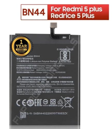 Image of BN44 Battery for Redmi Note 5 Plus /6 Pro /A2 Lite MEG7, MEI7 Battery with 1 Year Warranty*** (I24)