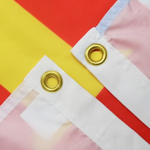 Image of AZ FLAG - Guernsey Flag - 3x5 Ft - 100D Polyester British Banner with Two Metal Grommets - Fade Resistant - Vivid Colors - 3' x 5' Feet - 150x90 Cm