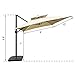 Abba Patio Outdoor Patio Umbrella with Tilt and Crank Lift, 9 x 12 ft, Cream
