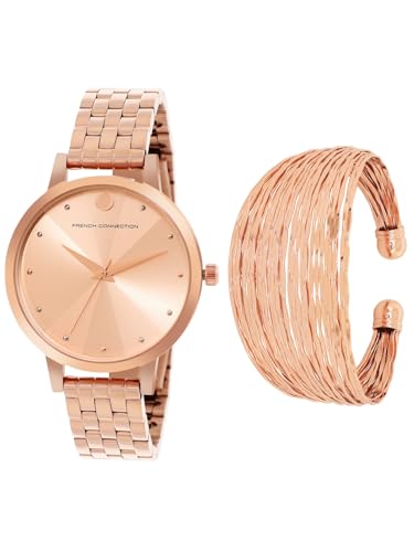 French Connection Analog Rose Gold Dial Womens Watch-FCJR01 (B0D4DJF858) Amazon Price History, Amazon Price Tracker
