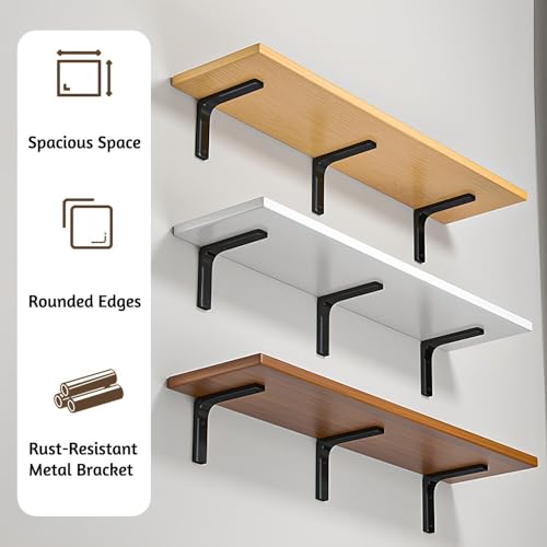 Étagère murale flottante pour optimiser petit espace salon