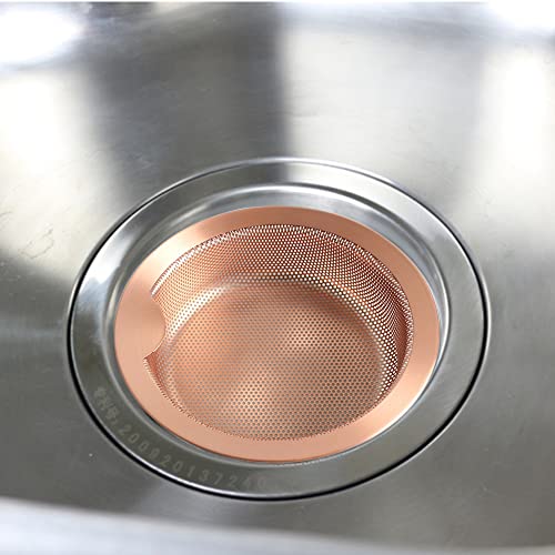 Colador para fregadero acero inoxidable cobre 5.5" miniatura 5