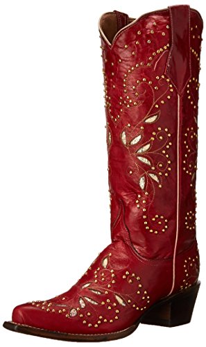 Womens Quinn Embroidered Snip Toe Pull On Casual Boots Mid Calf Mid Heel 2-3
