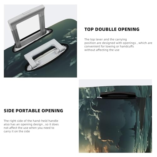 Travel Luggage Covers For Suitcase, Sea Moon Elastic Suitcase Protector Washable Anti-Scratch Suitcase Baggage Cover Luggage Protector Fits 18-32 Inch Luggage4