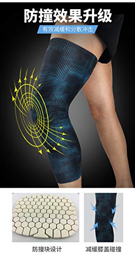Manchon de jambe de compression bleu BaronHong taille L