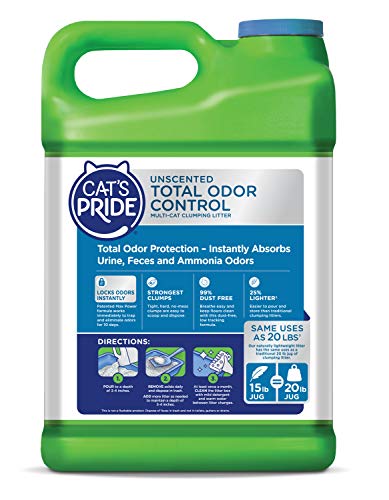 Cat’s Pride Max Power Clumping Hypoallergenic Multi-Cat Litter 15 Pounds, Total Odor Control Unscented #TOP7