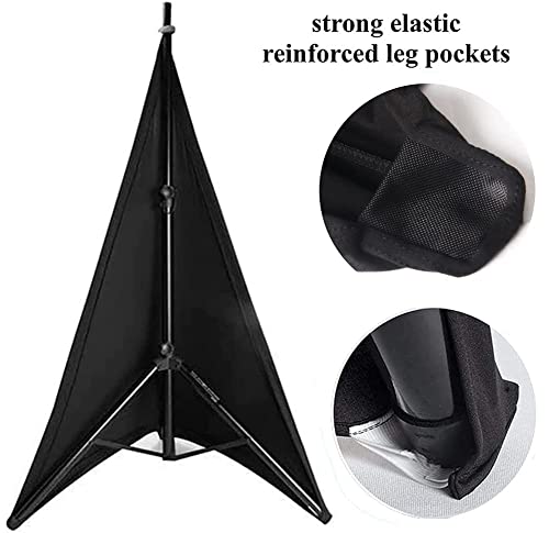 Speaker Stand Cover COOSOO Universal Lighting Tripod Stand Cover Scrim DJ Speaker Light Stand Skirt Cover Stretchable Lycra Spandex Material 360 Degree Cover for Weddings Banquets Events - Image 4