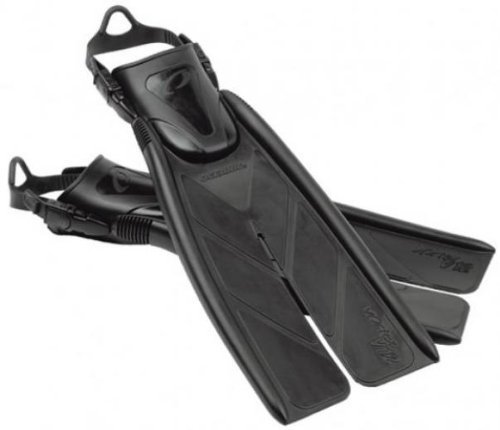 Oceanic Vortex V-12 Split Scuba Fins Swim Fins Black X-Small #TOP7