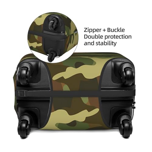Camouflage Camo Elastic Travel Luggage Cover, Washable Spandex Suitcase Protector, Anti-Scratch Fits 18-32 Inch4