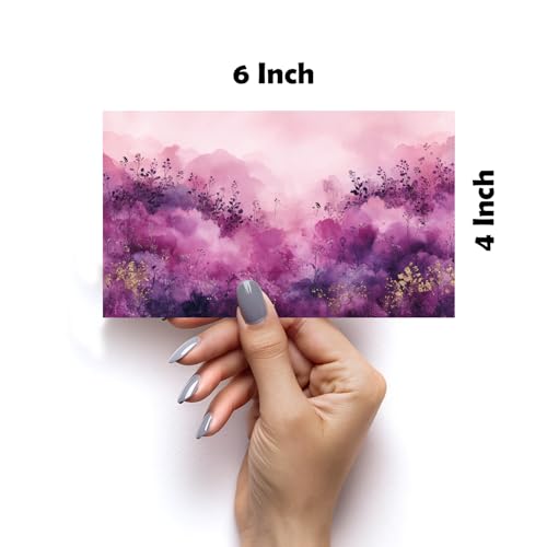 Image of SiddArtify Floral Galaxy Wall Art Prints Set - Abstract Flower Poster Decor for Living Room Bedroom - Set of 2-4x6 Inch - Board (Pack of 6) - Sticker (Pack of 6)