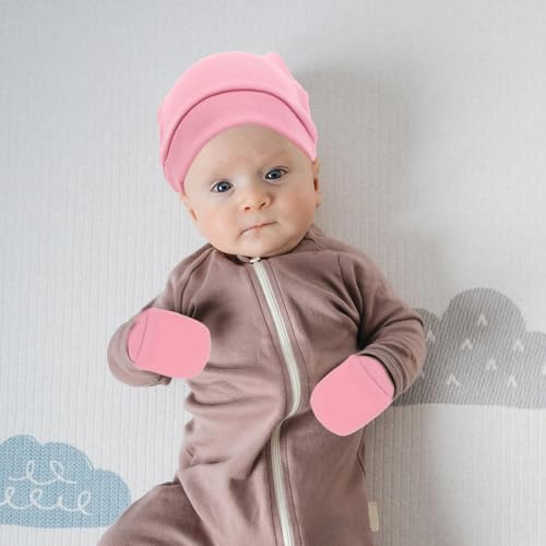 Happyyami 5 Sets Baby Mittens: Newborn Baby Hat Gloves Socks Set - Infant Essentials With Anti-Scratch Design - Easy Wear For Daily Use And Sleep4