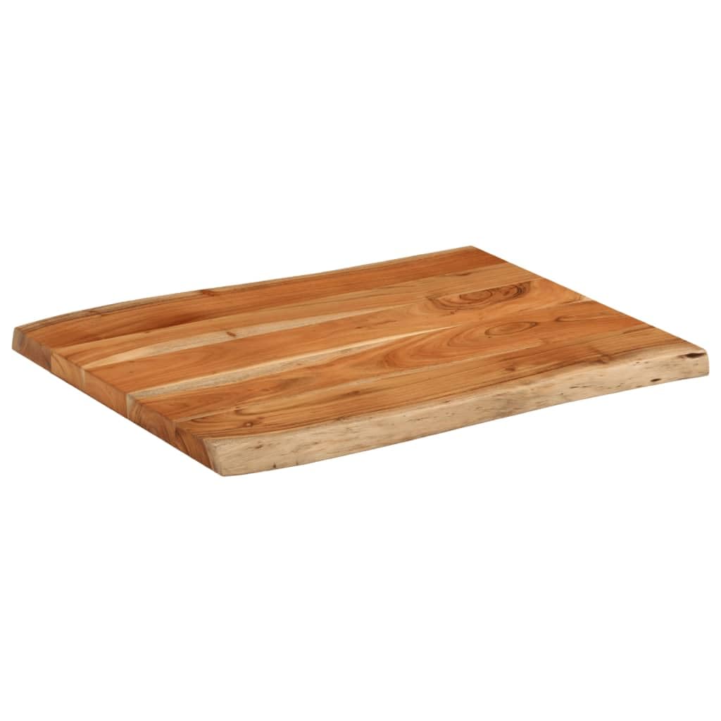 vidaXL Blat stołu, 90x60x3,8 cm, drewno akacjowe, naturalna krawędź, blat stołowy, drewniany blat stołu, blat do stołu, blat na wymianę