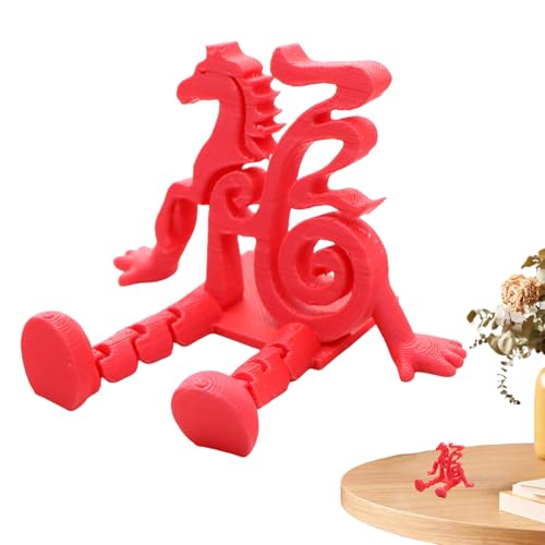 Schreibtisch-Dekoration für das Jahr des Pferdes – 3D-chinesisches Neujahrsdekoration, traditionelle Mond-Neujahrsdekoration für festliches -Styling, Desktop-Display für, Kaminsims