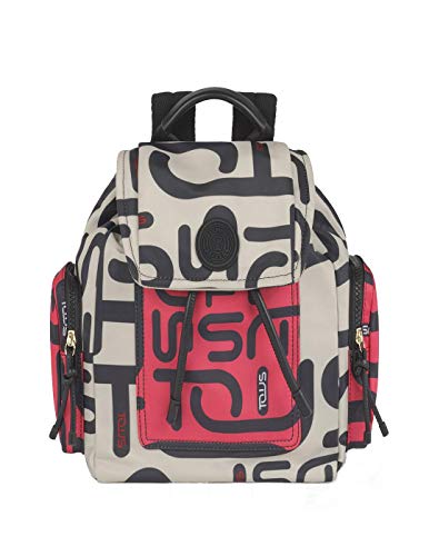 TOUS Mochila Doromy beige fuchsia