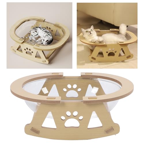 Lit pour chat transparent stable et spacieux avec hamac suspendu - 6