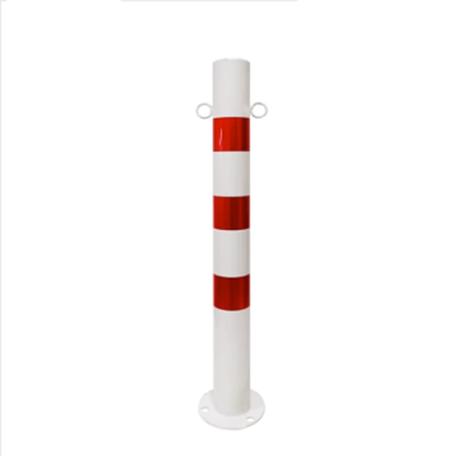 CWCQGH Safety Bollard, Fixed Security Bollards for Driveway and Parking Multiple Sizes Multiple Colors (750x76mm(Red and White))