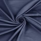 Homiest 100% Rayon Derived from Bamboo Fabric by The Yard, 1 Yard x 60 Inch Wide Granite Blue Cloth Fabric, Soft & Cooling Lining Fabric for Dress, Clothing Making, DIY Crafts (Pre-Cut)