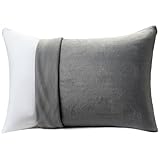 AZRA 枕カバー 43 63 冬 あったか 肌触りが良い フランネル地 マイクロファイバー ファスナー式 静電気防止 抗菌防臭 エコテックス認証 吸湿発熱素材 洗える グレー 1枚