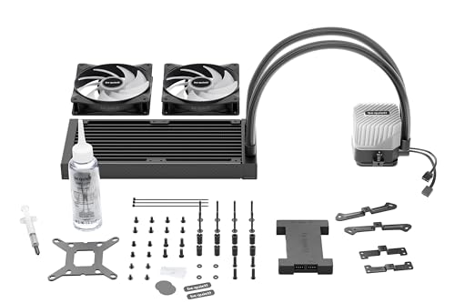 Image of be quiet! Light Loop 240mm Black CPU Liquid Cooler for Heavily Overclocked Systems, 2X Light Wings LX 120mm PWM high-Speed ARGB Fan, Stylish ARGB Cooling Block, ARGB-PWM-Hub