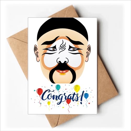 Cartes de mariage d'exception au motif d'art traditionnel opéra de Pékin