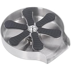 Fregadero Lavadora Enjuagadora de Vidrio para Fregadero de Cocina, Limpiador de Tazas de Acero Inoxidable 304 para Fregadero Lavadora de Tazas para Fregadero con Manguera Enjuagadora de Tazas para