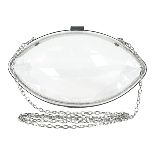 Sac à bandoulière transparent rigide pour femme pochette acrylique transparente à chaîne