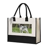 YUNWEIKEJI Setter inglese Animali domestici da prato Cani Setter inglese, Borsa della spesa Borsa in tela Borsa per la spesa, Borsa a tracolla in tela multiuso